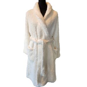 NEW Ulta Soft Plush Robe White Women’s Size Large XL with Belt